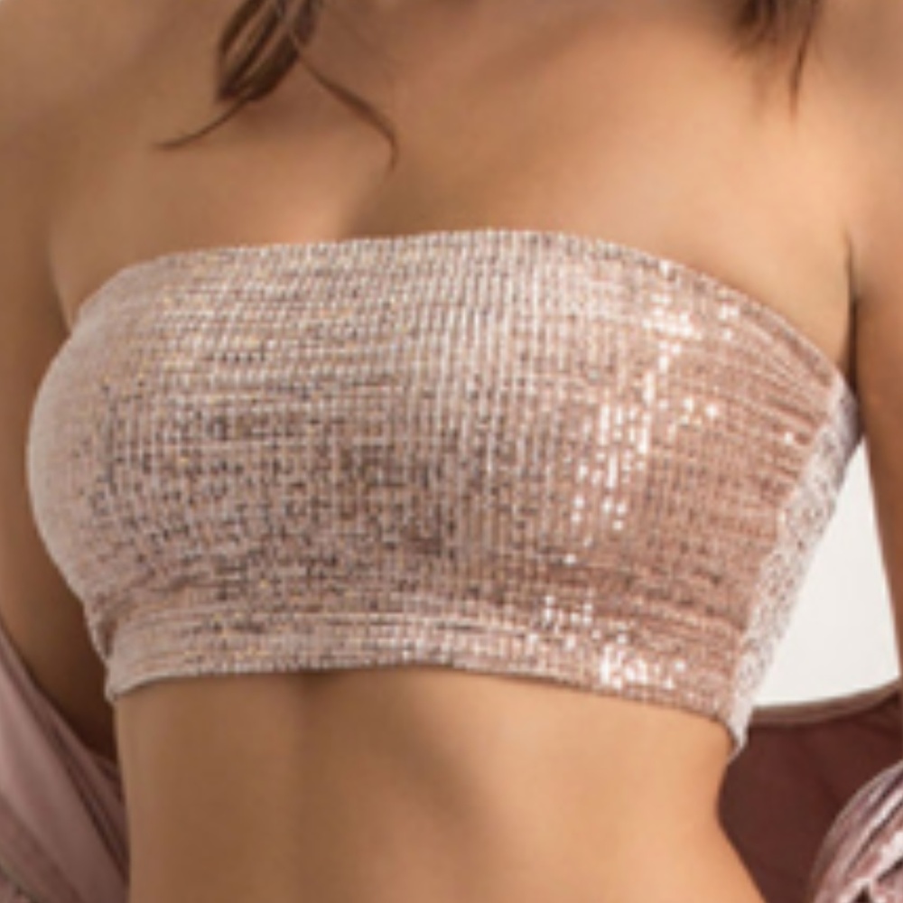 GoJane Short And Sequined Cropped Tube - NWT